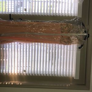 Peach prom dress